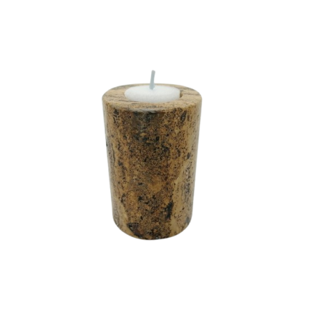 PORTACANDELA IN TRAVERTINO