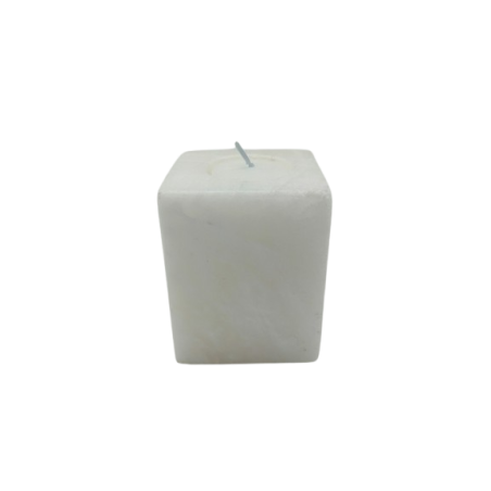 PORTACANDELA IN ONICE BIANCO