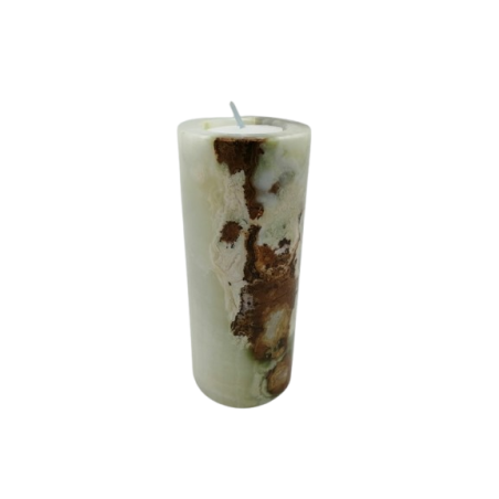 PORTACANDELA IN ONICE VERDE