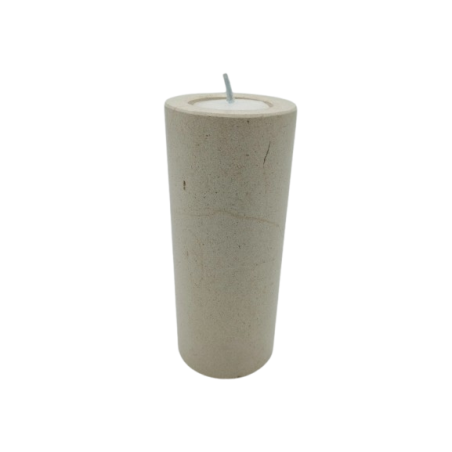 PORTACANDELA IN TRAVERTINO