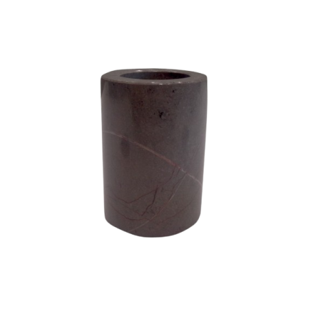 PORTACANDELA IN MARMO GRIGIO