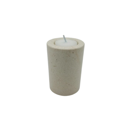 PORTACANDELA IN TRAVERTINO