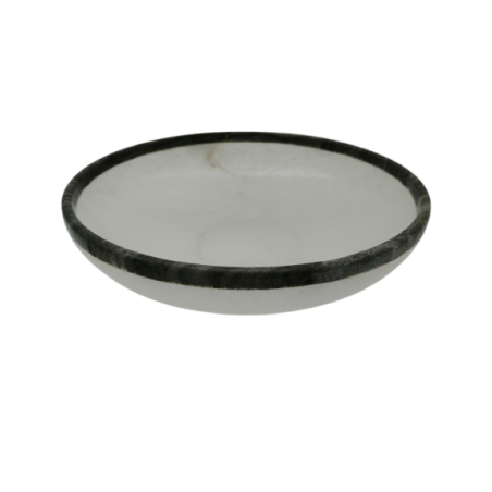 CIOTOLA IN ALABASTRO CON BORDO GRIGIO