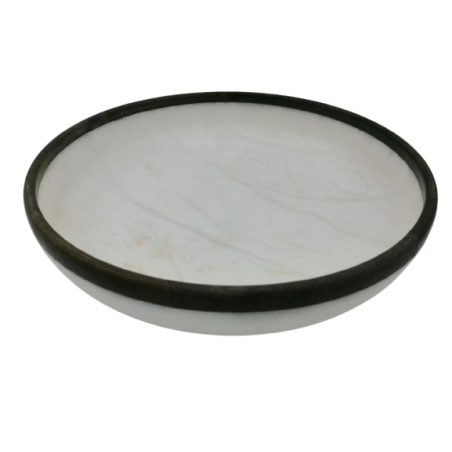 CIOTOLA IN ALABASTRO CON BORDO GRIGIO