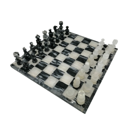 SCACCHIERA IN MARMO E ONICE