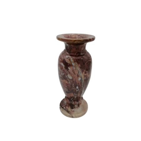VASO IN MARMO ROSSO PREZIOSO