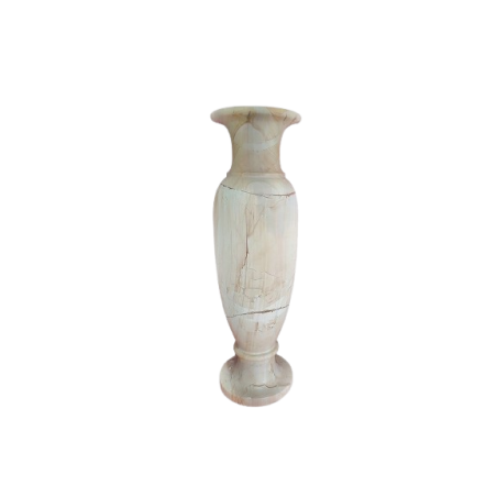 VASO AD ANFORA IN TEAK WOOD