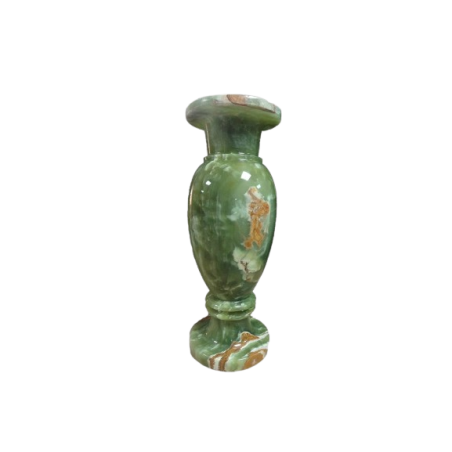 VASO AD ANFORA IN ONICE VERDE