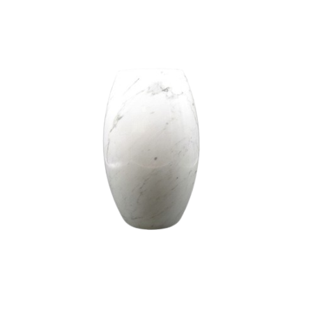 VASO IN MARMO BIANCO CARRARA