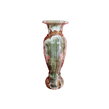 VASO AD ANFORA IN ONICE VERDE