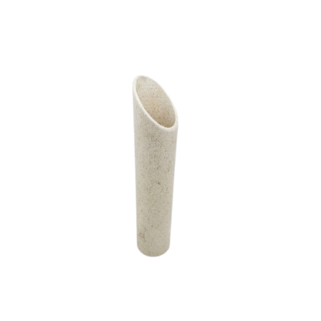 VASO PER FIORI FLAUTO TRAVERTINO CHIARO MESSICANO