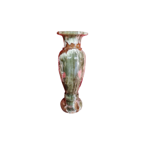 VASO AD ANFORA IN ONICE VERDE