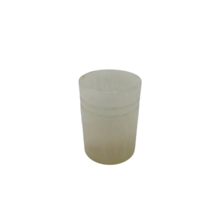 PORTASPAZZOLINO IN ONICE BIANCO