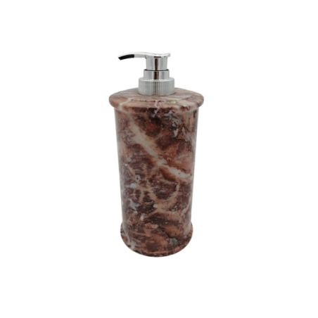 DISPENSER SAPONE LIQUIDO IN MARMO ROSSO PREZIOSO