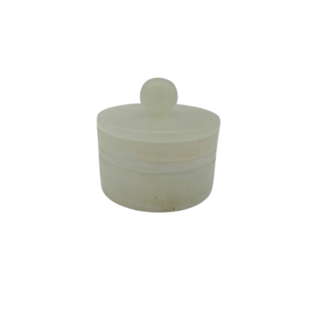 SCATOLA DA BAGNO IN ONICE BIANCO