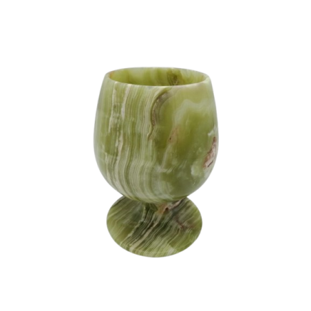 BICCHIERE IN ONICE VERDE