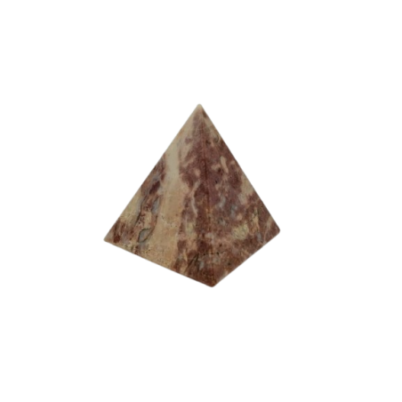 PIRAMIDE IN MARMO ROSSO PREZIOSO