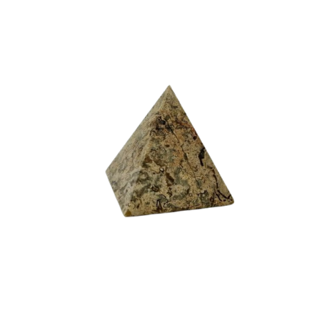 PIRAMIDE IN PIETRA FOSSILE