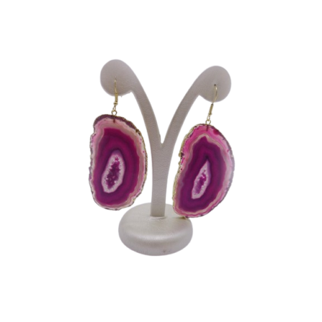 ORECCHINI IN AGATA ROSA
