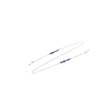 CATENINA PER OCCHIALI IN PIETRA SODALITE