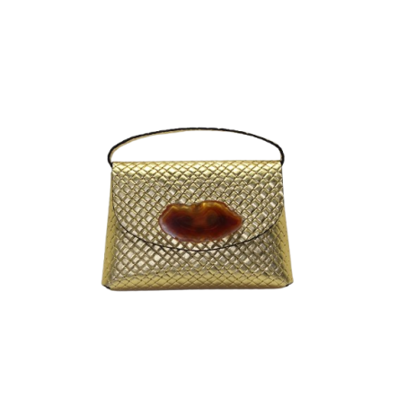 BORSA DORATA CON AGATA ARANCIO