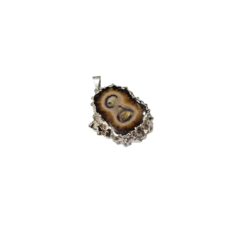 CIONDOLO FETTA AMETISTA STALATTITE