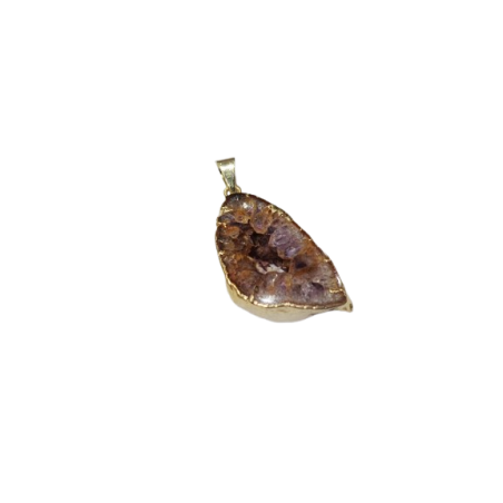 CIONDOLO FETTA DI AMETISTA