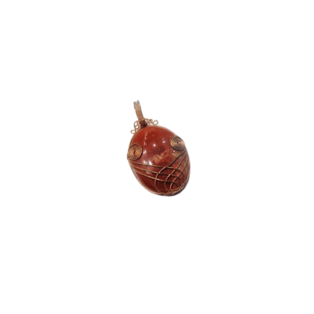 CIONDOLO IN DIASPRO ROSSO