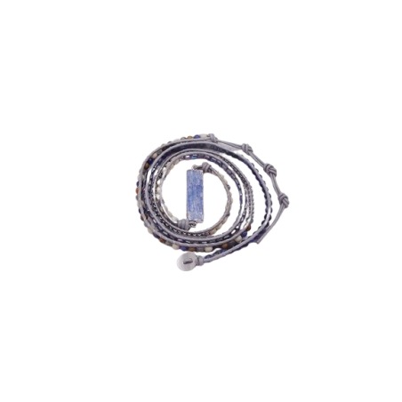 BRACCIALE LUNGO CON CIANITE BLU