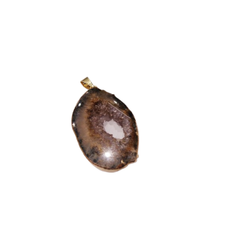 CIONDOLO FETTA DI AMETISTA