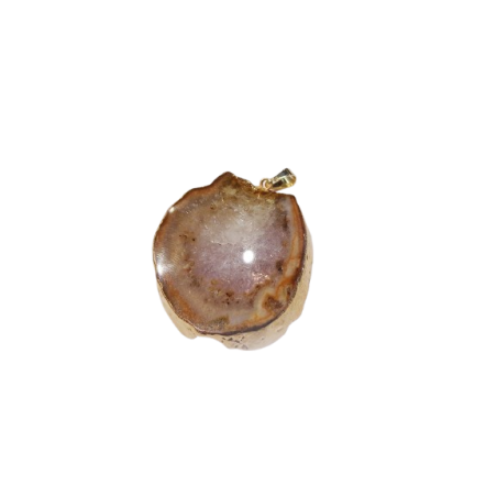 CIONDOLO FETTA DI AMETISTA