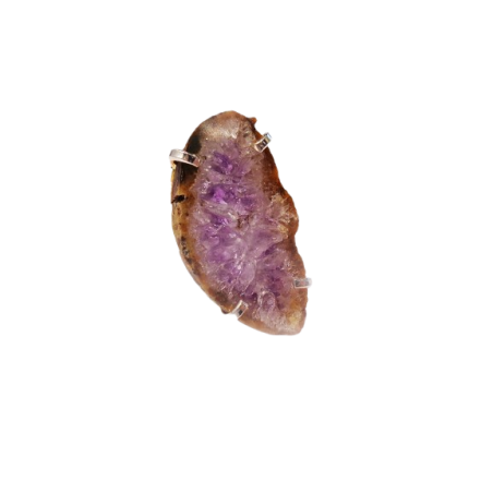 ANELLO CON FETTA DI AMETISTA