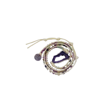 BRACCIALE LUNGO CON PIETRA NATURALE