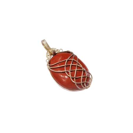 CIONDOLO IN DIASPRO ROSSO