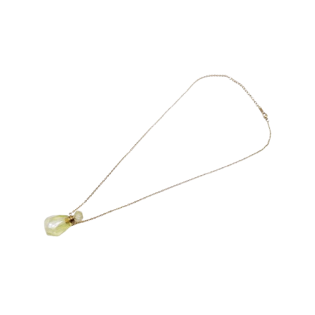 COLLANA CON CIONDOLO PORTAPROFUMO IN CITRINO