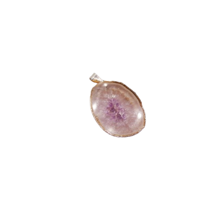 CIONDOLO FETTA DI AMETISTA