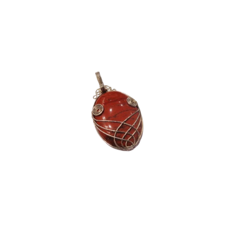 CIONDOLO IN DIASPRO ROSSO