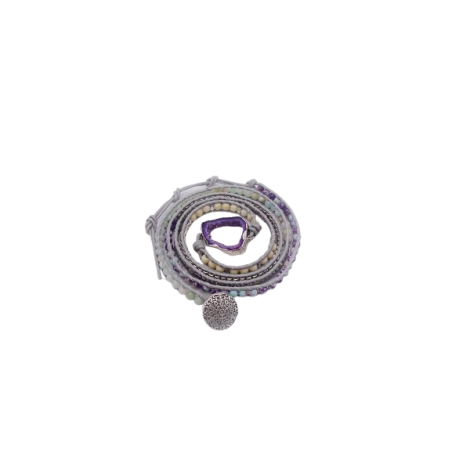 BRACCIALE LUNGO CON AGATA VIOLA