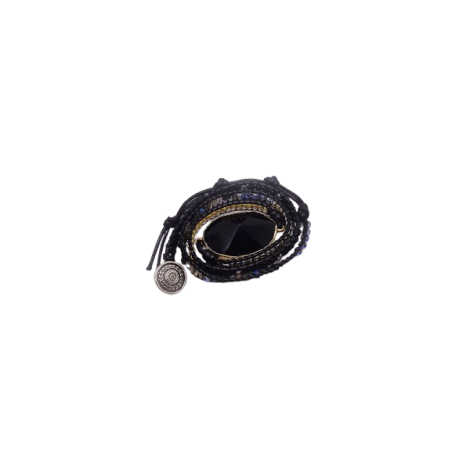 BRACCIALE LUNGO CON ONICE NERO