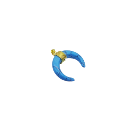 CIONDOLO IN HOWLITE BLU