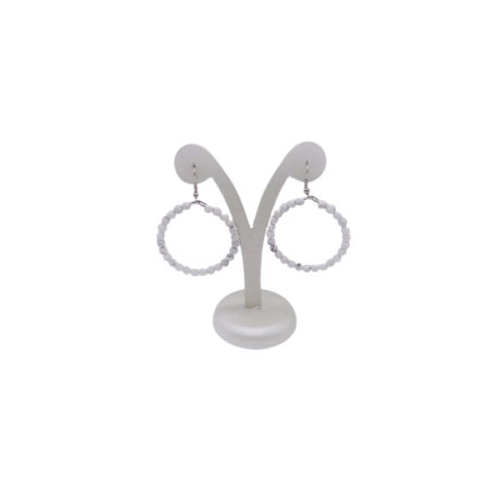 ORECCHINI IN HOWLITE BIANCA