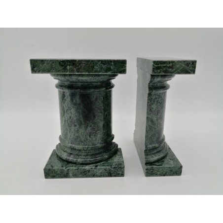 FERMALIBRO SINGOLO A COLONNA ROMANA LISCIA IN MARMO