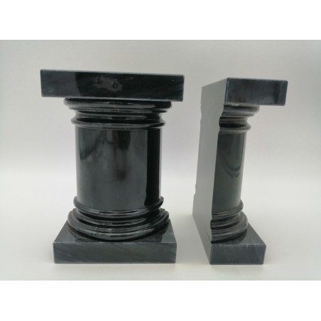 FERMALIBRO SINGOLO A COLONNA ROMANA LISCIA IN MARMO