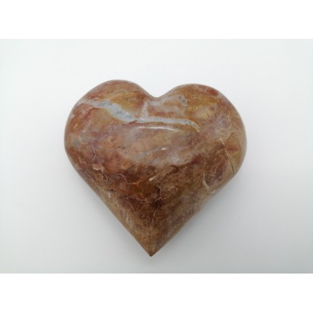 0105E 242  CUORE IN MARMO ROSSO PREZIOSO