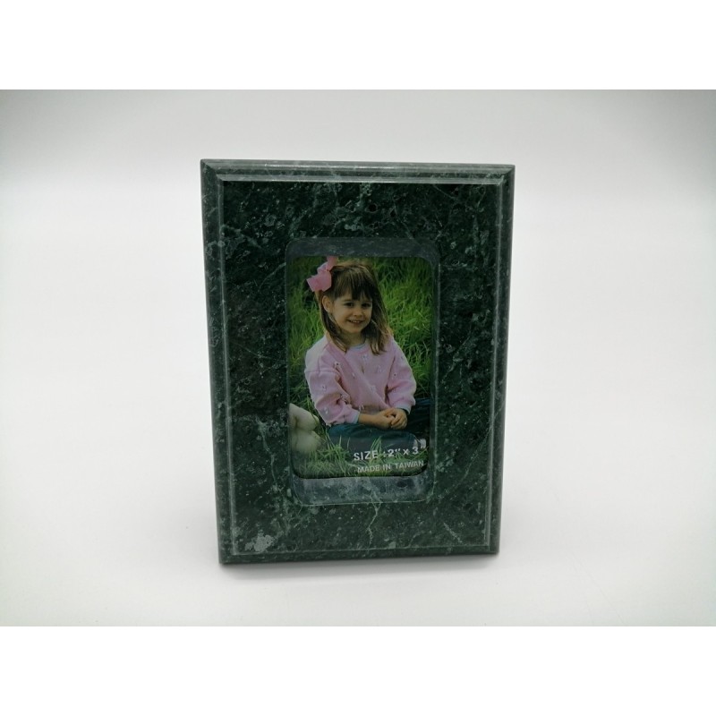 0211A 403  PORTAFOTO IN MARMO VERDE