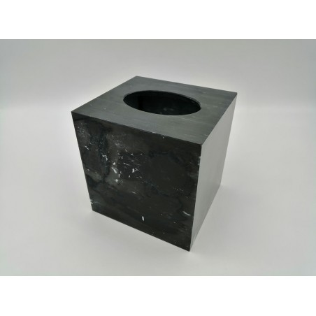 0218L 403  PORTA KLEENEX IN MARMO NERO