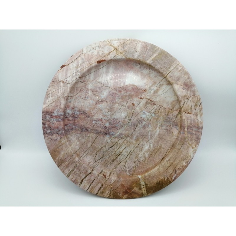 0376E 242  PIATTO IN MARMO ROSSO PREZIOSO