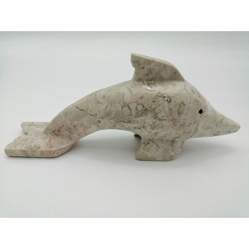 0433E 204  DELFINO IN MARMO ROSA