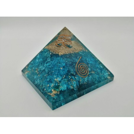 0479CK084 8  PIRAMIDE ORGONICA TURQUOISE
