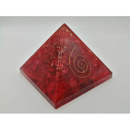 0479CK084 9  PIRAMIDE AVVENTURINA ROSSA